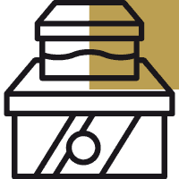 Icon mit Schmuckverpackungen als Symbol für Produktpräsentation im Großhandel für Schmuck